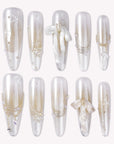 Frosted Ballet Handmade Press On Nails