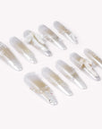 Frosted Ballet Handmade Press On Nails