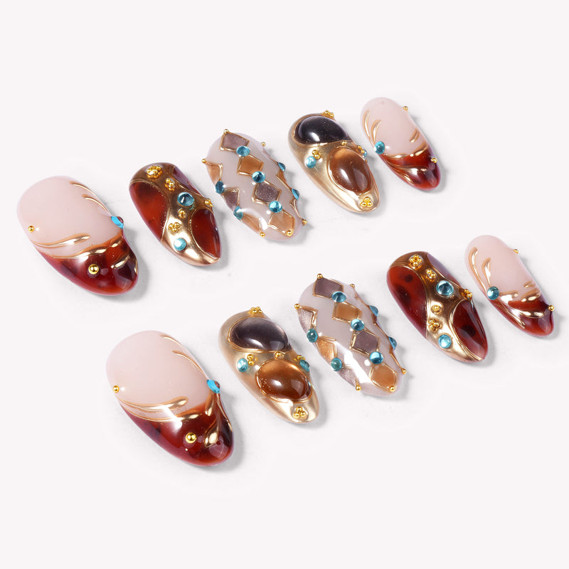 Byzantium Relic Handmade Press On Nails