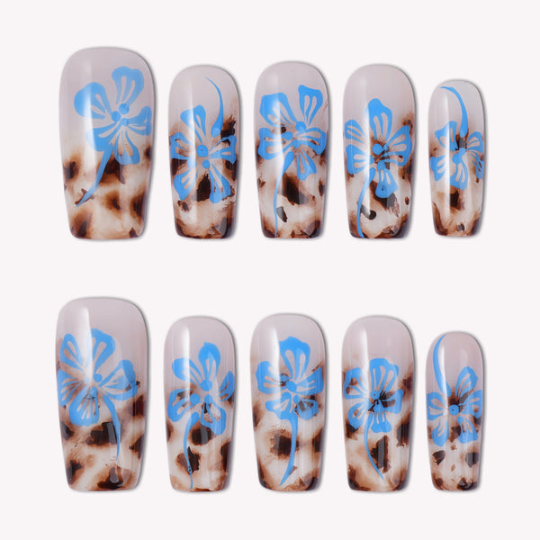 Cobalt Wildwood Handmade Press On Nails