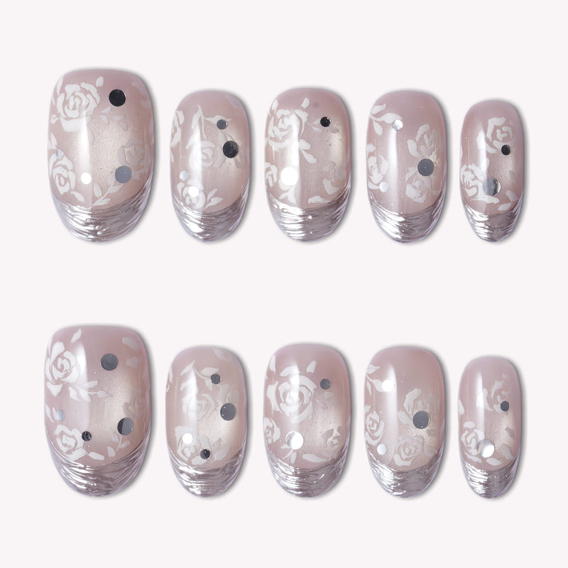 Rose Essence Handmade Press On Nails