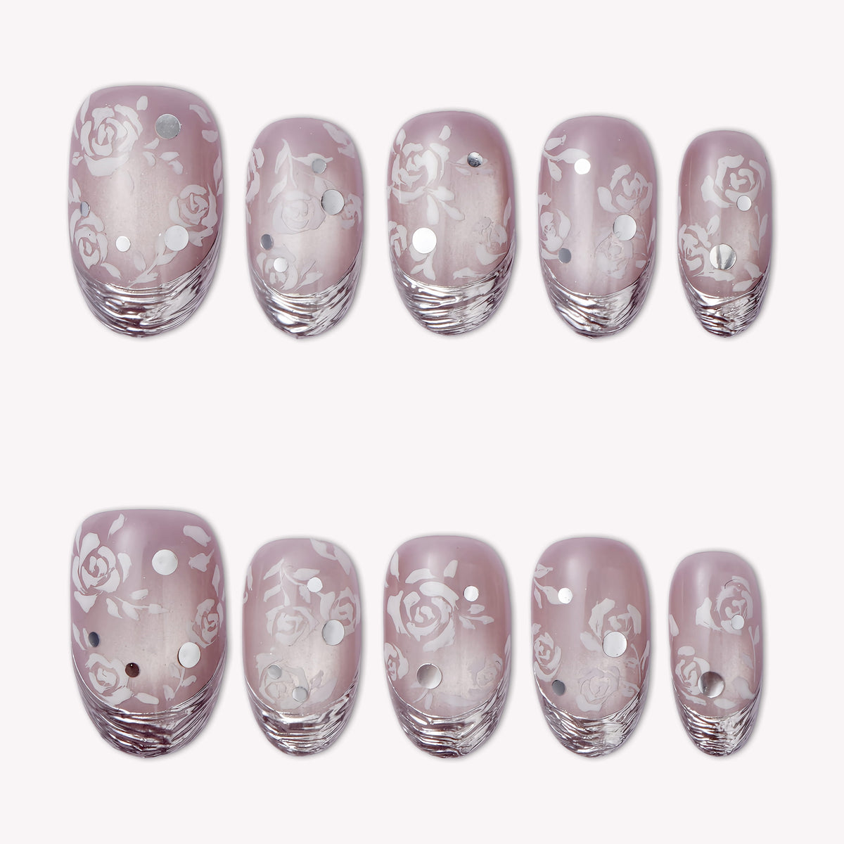 Rose Essence Handmade Press On Nails