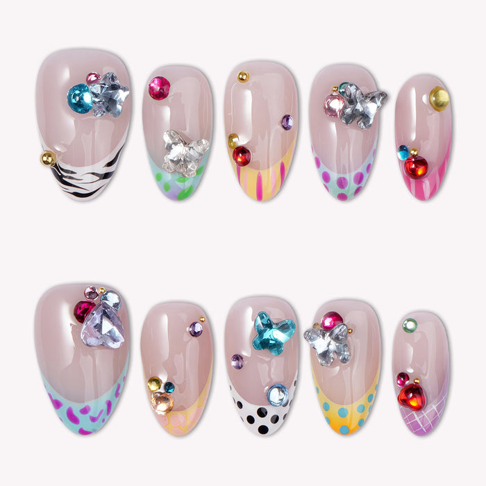 Butterfly Pop Handmade Press On Nails