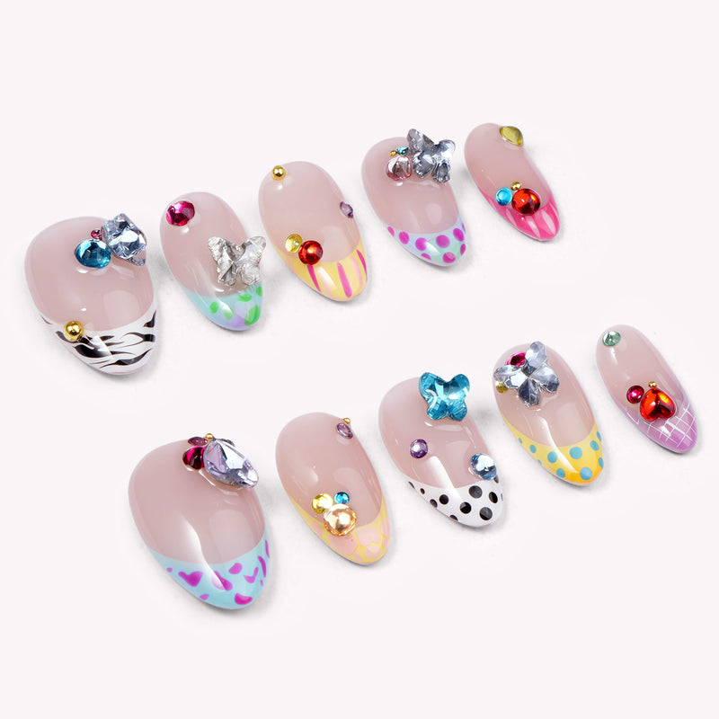 Butterfly Pop Handmade Press On Nails