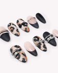Leopard Metal Handmade Press On Nails