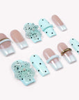 Mint Chocolate Chip Handmade Press On Nails