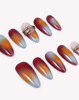 Dusk Glow Mirage Handmade Press On Nails