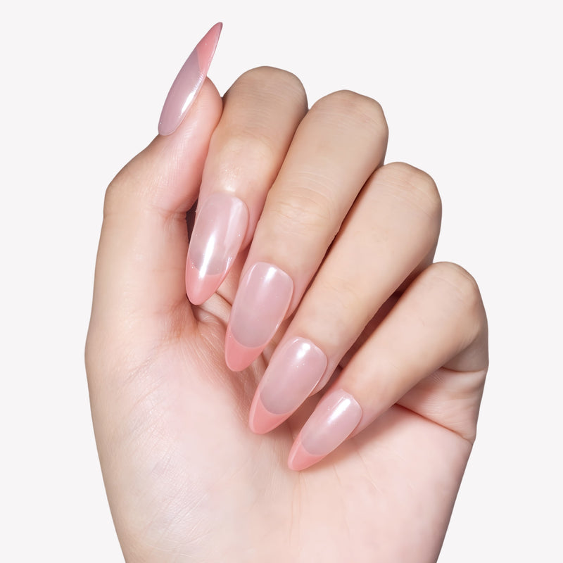 Glazed French Handmade Press On Nails