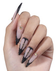 Midnight Opera Handmade Press On Nails
