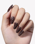 Cocoa Dots Handmade Press On Nails
