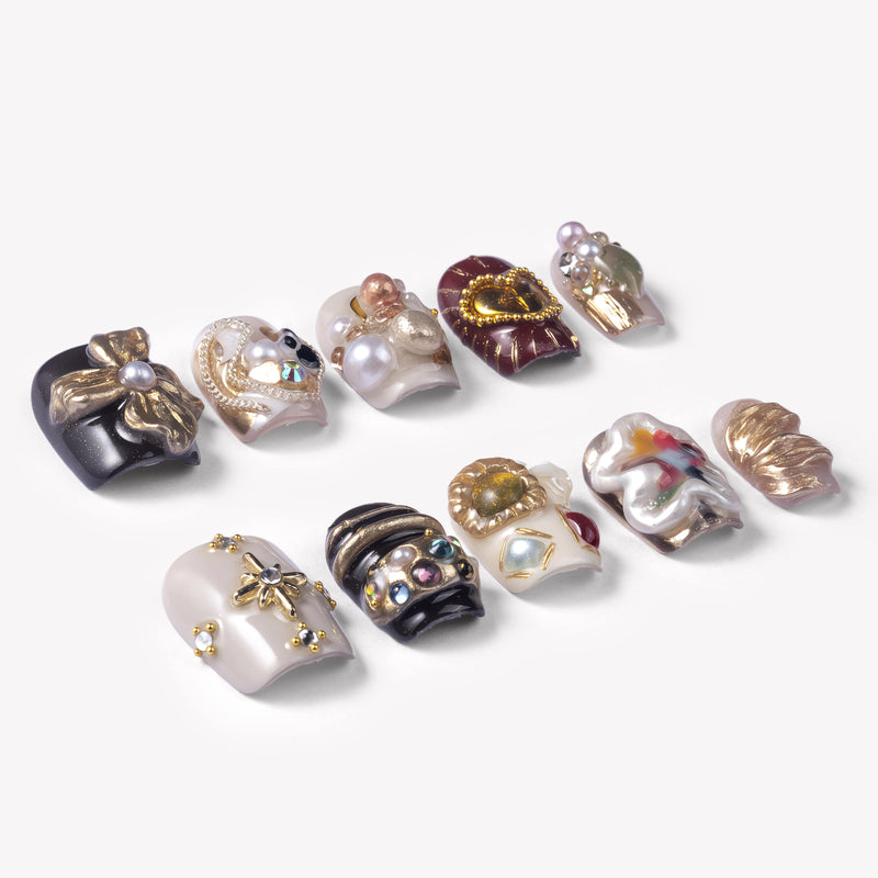 Baroque Treasures Handmade Press On Nails