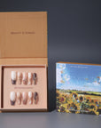 Rosegold Flutter Handmade Press On Nails