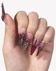 Thorned Rose Handmade Press On Nails