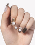 Gilded Pearl Handmade Press On Nails