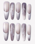 Himalayan Mist Handmade Press On Nails