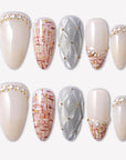 Pearl Radiance Handmade Press On Nails