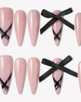 Ballet Noir Handmade Press On Nails