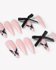 Ballet Noir Handmade Press On Nails