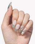 Stained Glass Leaves Handmade Press On Nails