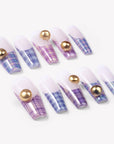 Plaid Symphony Handmade Press On Nails