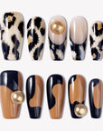 Safari Geo Handmade Press On Nails