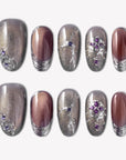 Amethyst Universe Handmade Press On Nails