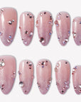 Pink Fairy Dust Handmade Press On Nails
