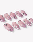 Pink Fairy Dust Handmade Press On Nails