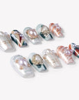 Aqua Relic Handmade Press On Nails