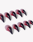 Crimson Eclipse Handmade Press On Nails