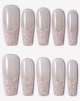 Pink Confetti Handmade Press On Nails