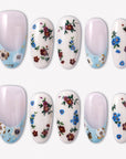 Retro Pastoral Handmade Press On Nails