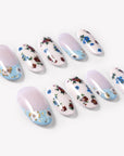 Retro Pastoral Handmade Press On Nails