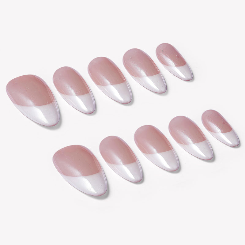 Glazed French Handmade Press On Nails