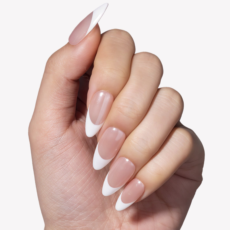 Glazed French Handmade Press On Nails