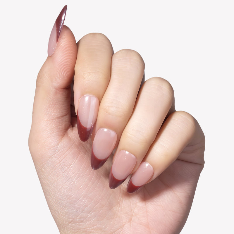 Glazed French Handmade Press On Nails