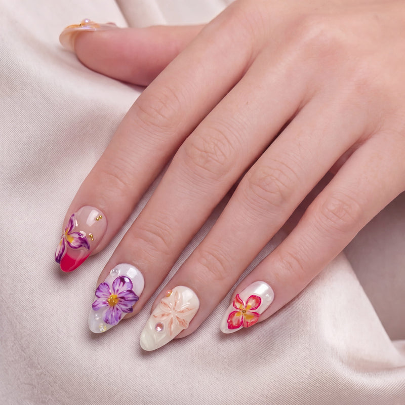 Petal Poem Handmade Press On Nails