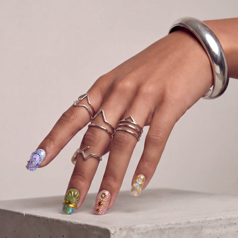 Golden Muse Handmade Press On Nails