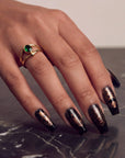 Nocturne Gild Handmade Press On Nails