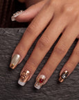 Obsidian Antique Handmade Press On Nails