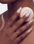 Stained Glass Leaves Handmade Press On Nails