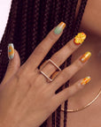 Azure Treasure Handmade Press On Nails