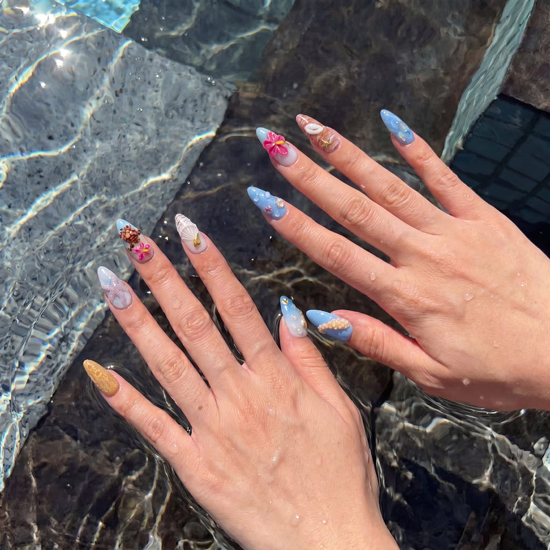 Island Echo Handmade Press On Nails