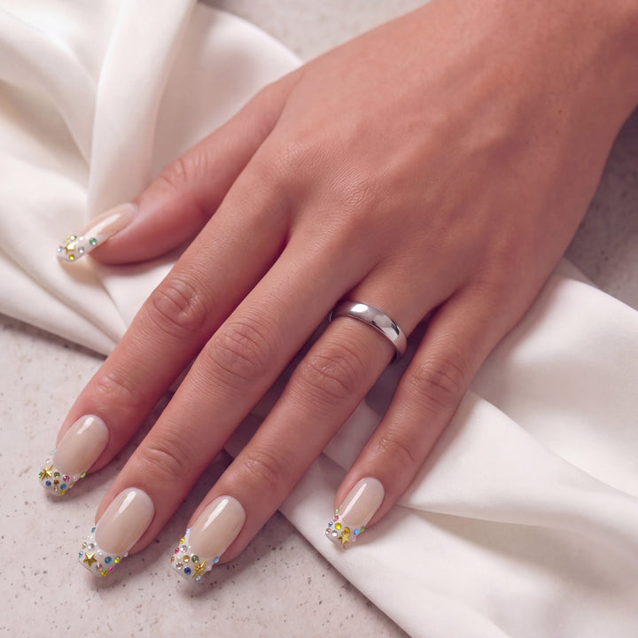 Cosmic Confetti Handmade Press On Nails