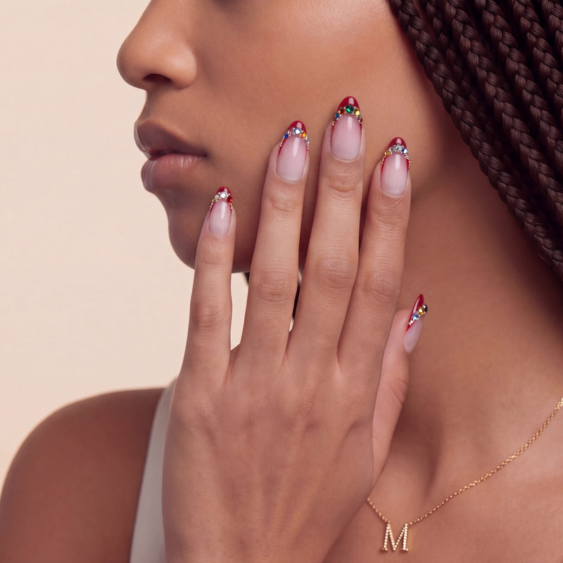 Jewel Sunset Handmade Press On Nails