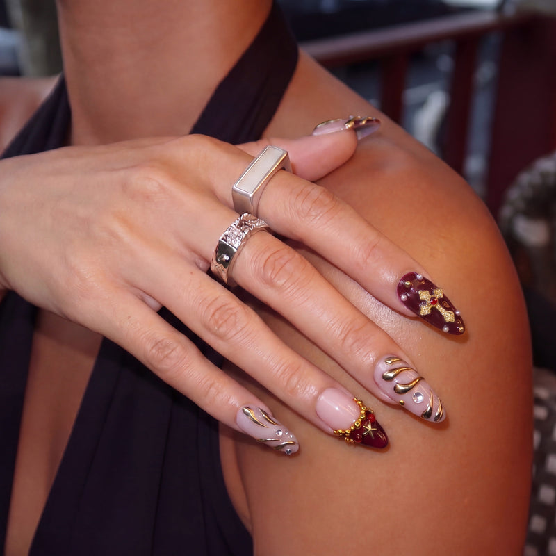 Crimson Chapel Handmade Press On Nails