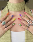 Fruit Platter Handmade Press On Nails