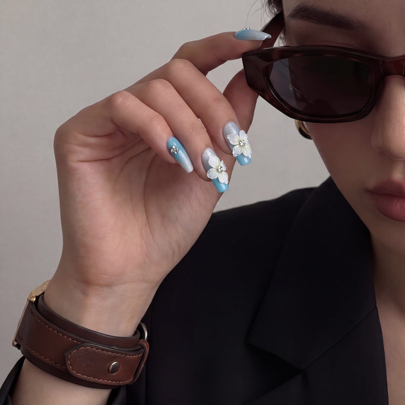 Phuket Breeze Handmade Press On Nails