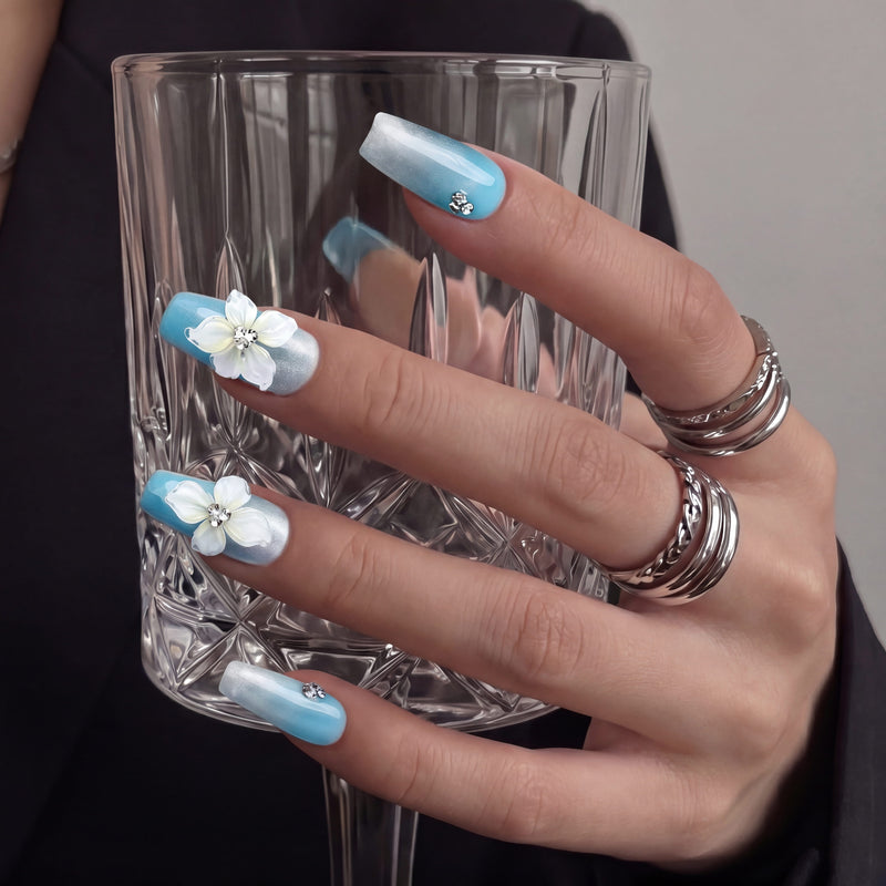 Phuket Breeze Handmade Press On Nails