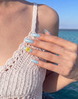 Mint Blossom Polka Handmade Press On Nails